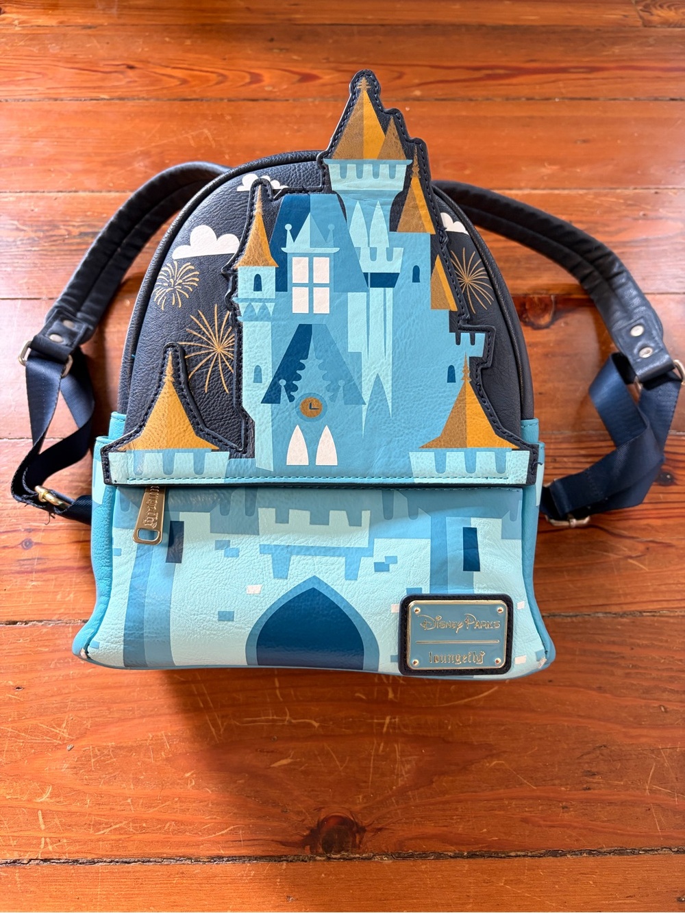 Loungefly Blue Castle Mini Backpack - Disney Parks